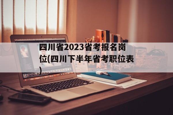 四川省2023省考报名岗位(四川下半年省考职位表)