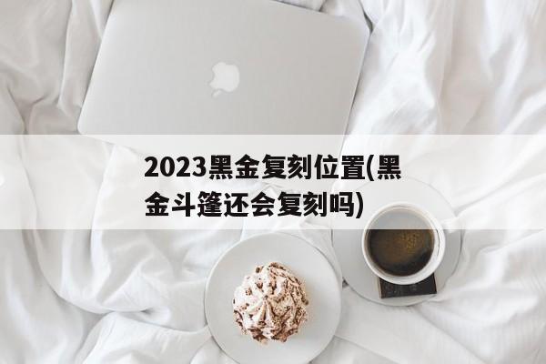 2023黑金复刻位置(黑金斗篷还会复刻吗)